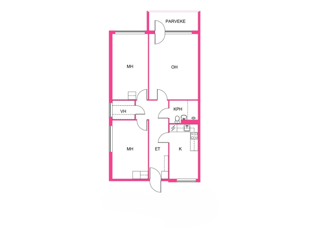 Квартира в Яанекоски, Финляндия, 77 м² - фото 2