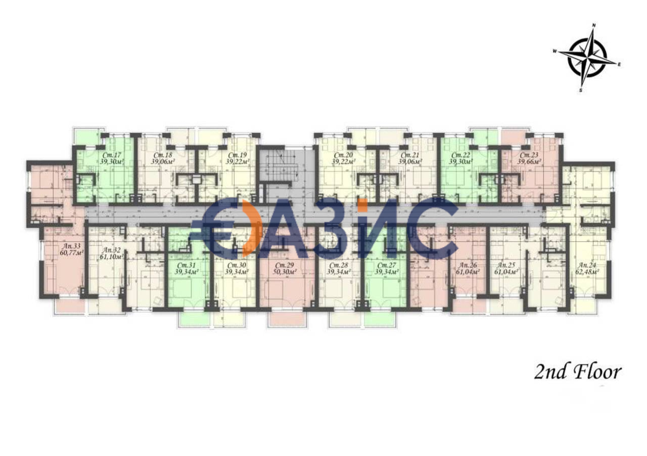 Апартаменты на Солнечном берегу, Болгария, 39.1 м² - фото 12