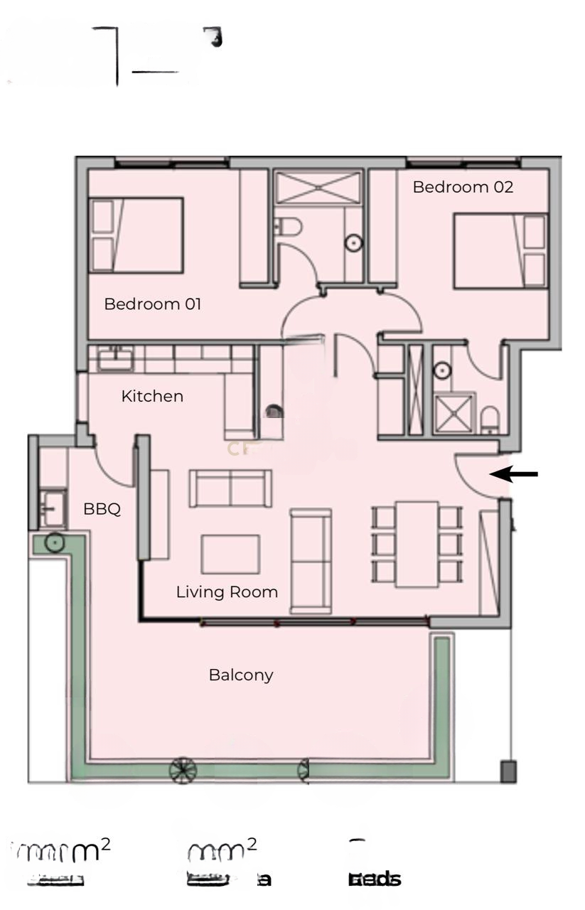 Квартира в Ермасойе, Кипр, 89 м² - фото 8