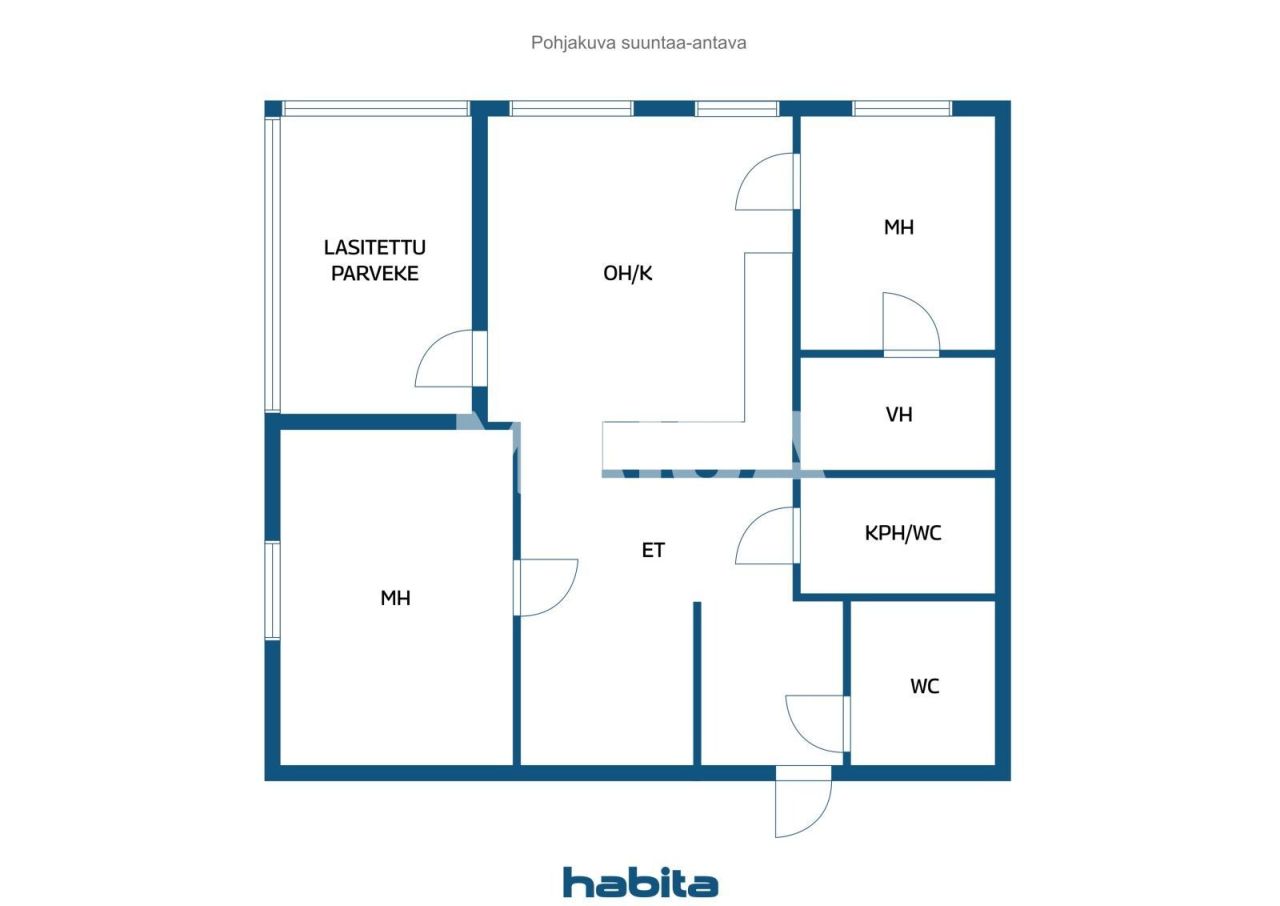 Апартаменты в Лаппеенранте, Финляндия, 75.5 м² - фото 2