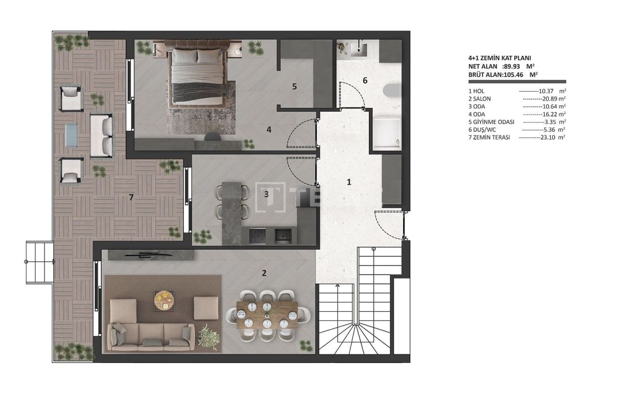 Апартаменты в Анталии, Турция, 188 м² - фото 12
