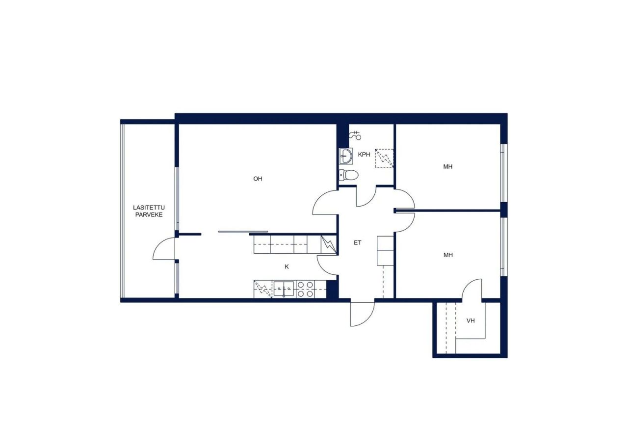 Квартира в Хейнола, Финляндия, 73 м² - фото 2