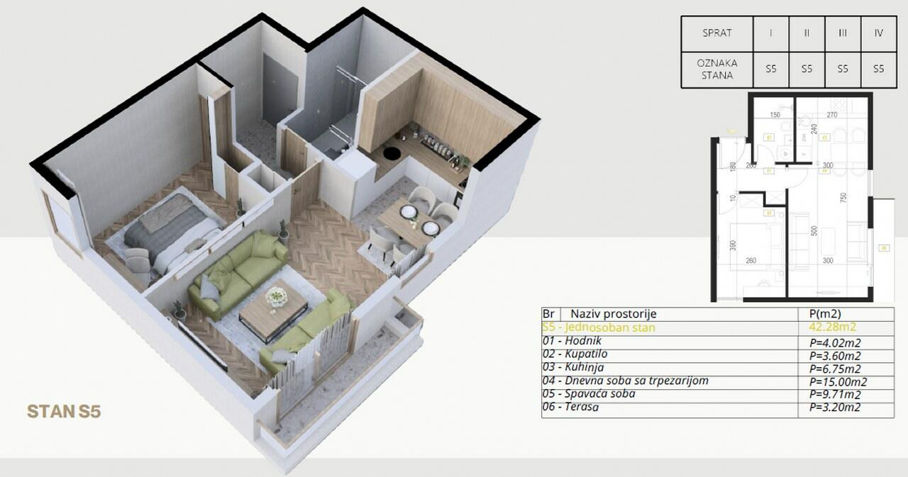 Квартира в Будве, Черногория, 30 м² - фото 7