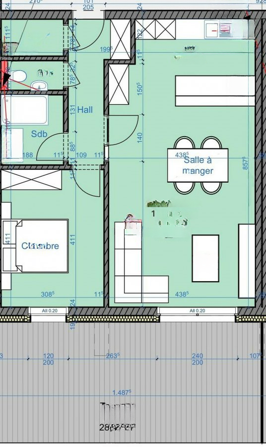 Квартира в Дикирхе, Люксембург, 65 м² - фото 2