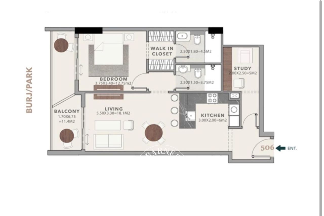 Квартира в Дубае, ОАЭ, 80.5 м² - фото 1