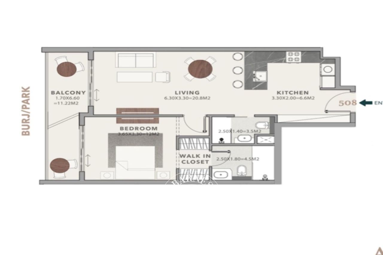 Квартира в Дубае, ОАЭ, 73.1 м² - фото 1