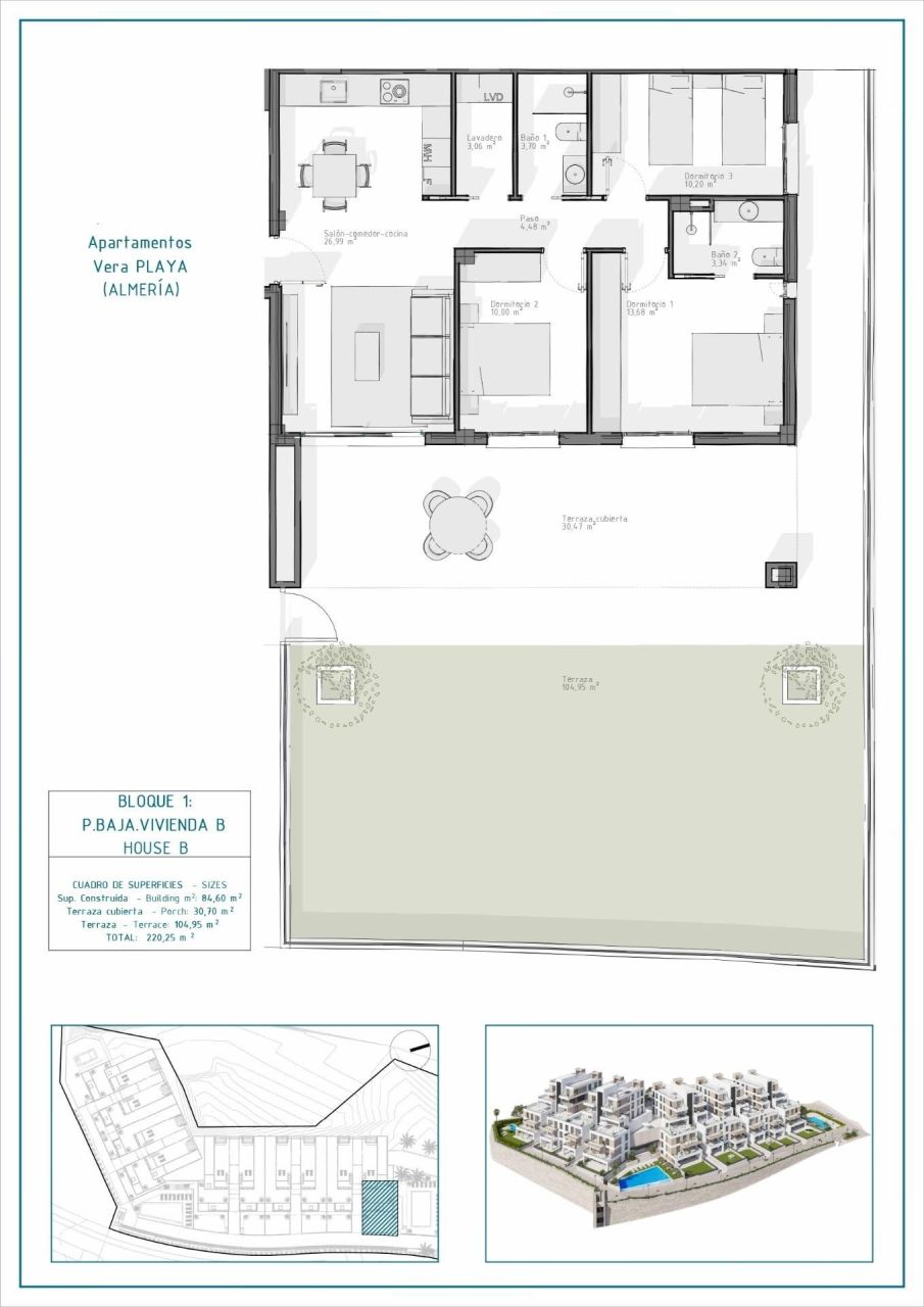 Апартаменты в Вере, Испания, 84 м² - фото 9