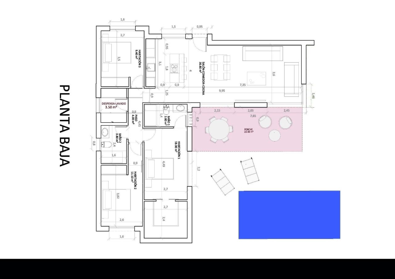 Вилла в Монфорте-дель-Сид, Испания, 129 м² - фото 10