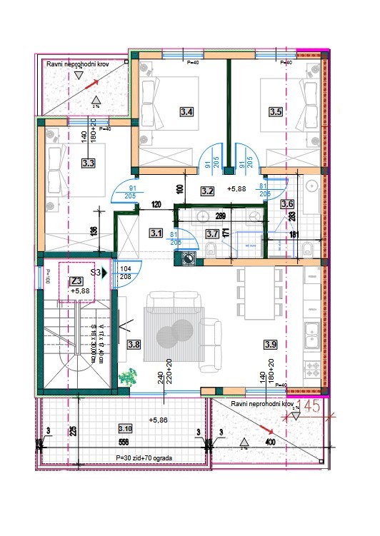 Квартира в Медулине, Хорватия, 85 м² - фото 2