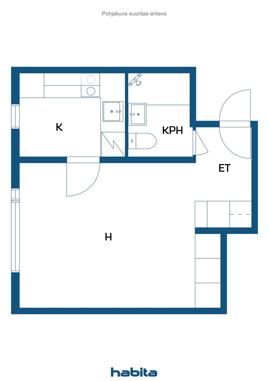 Апартаменты в Хейнола, Финляндия, 29 м² - фото 2