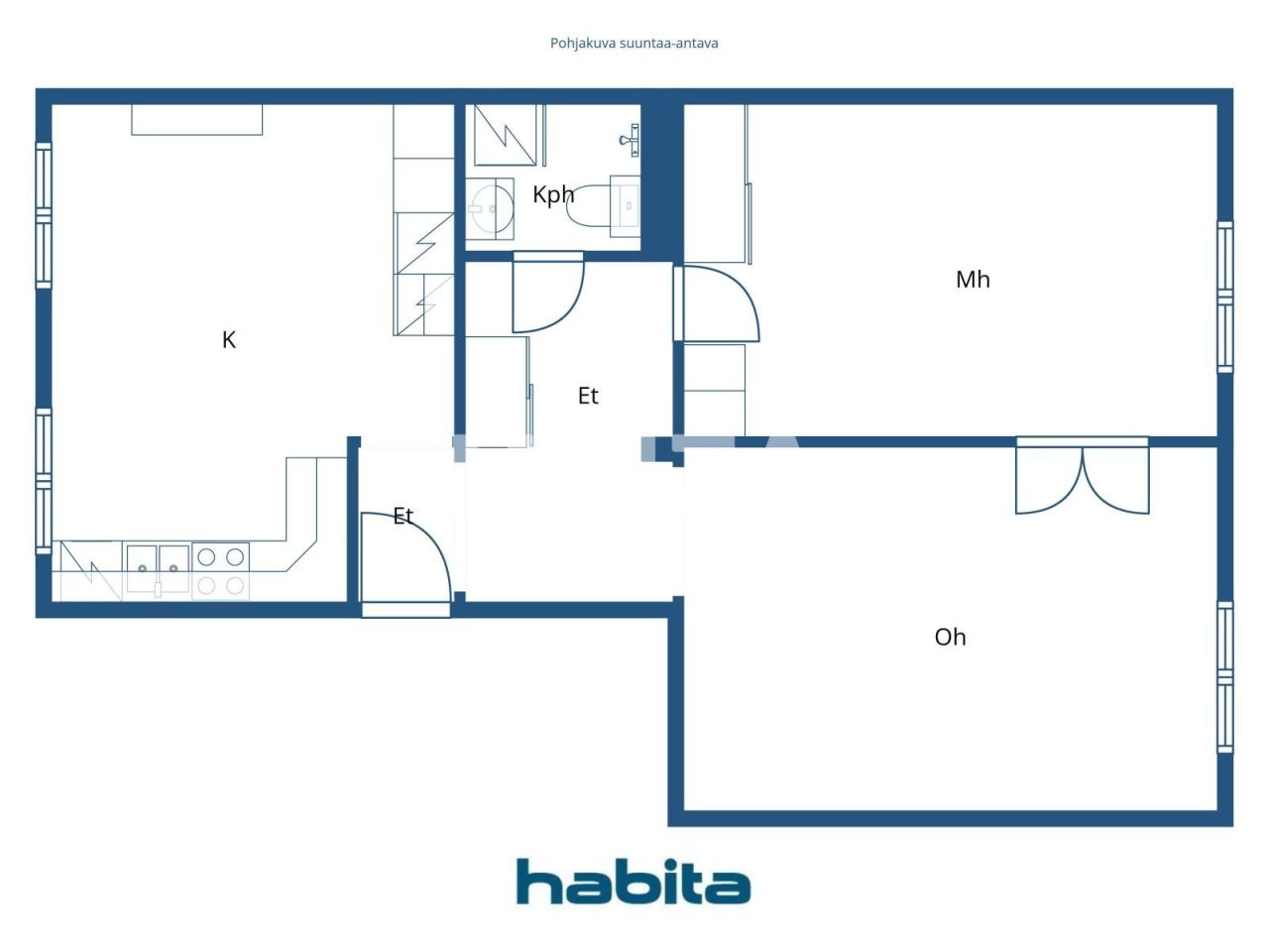 Апартаменты в Хельсинки, Финляндия, 65 м² - фото 2