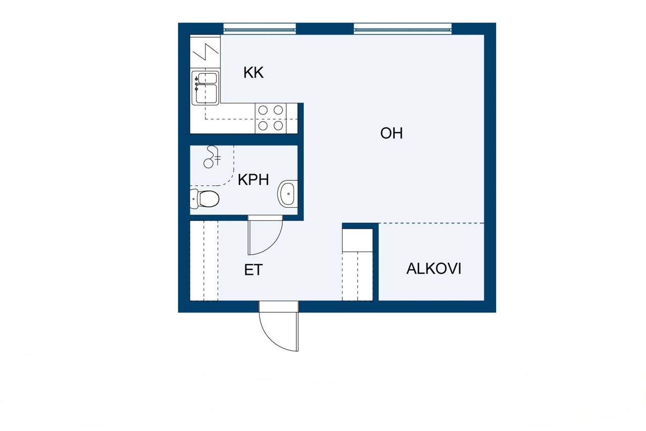 Квартира в Иматре, Финляндия, 31 м² - фото 10