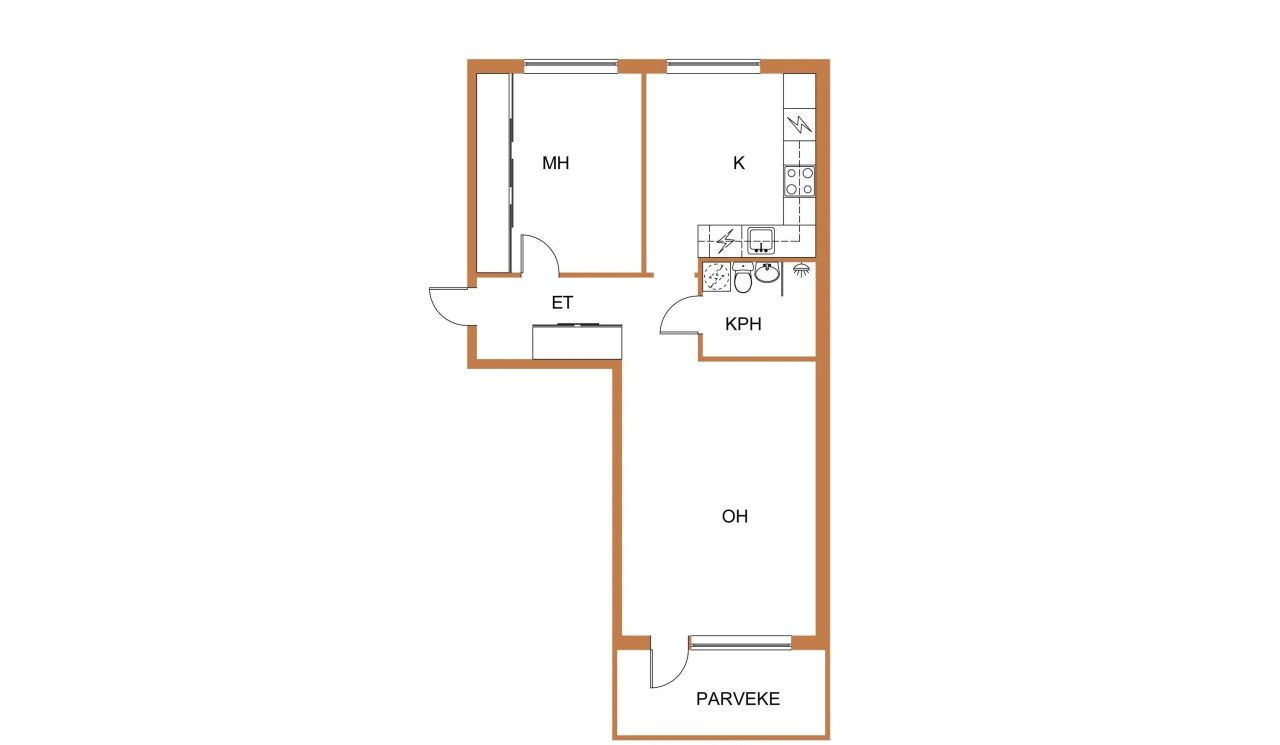 Квартира в Пори, Финляндия, 60 м² - фото 2
