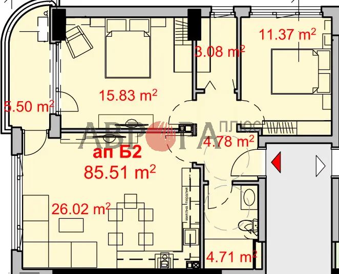 Апартаменты в Бургасе, Болгария, 101 м² - фото 4