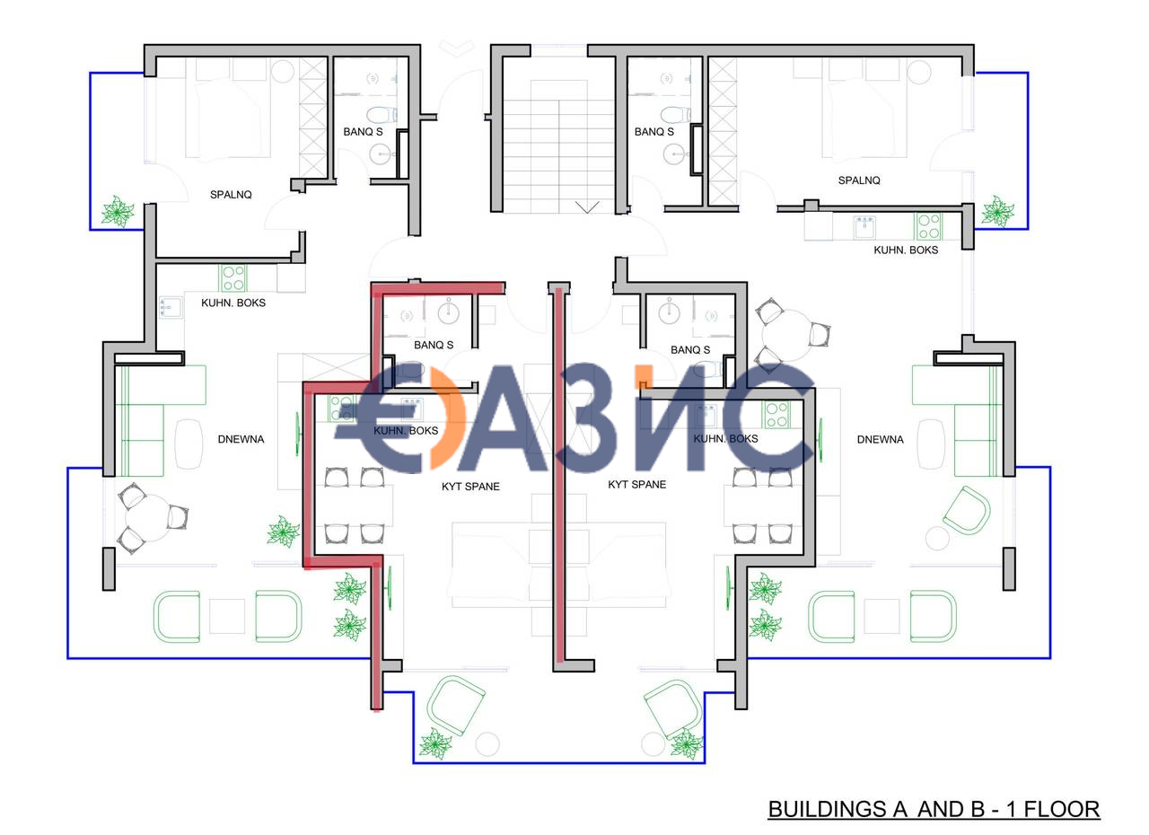 Апартаменты в Поморие, Болгария, 47.1 м² - фото 5