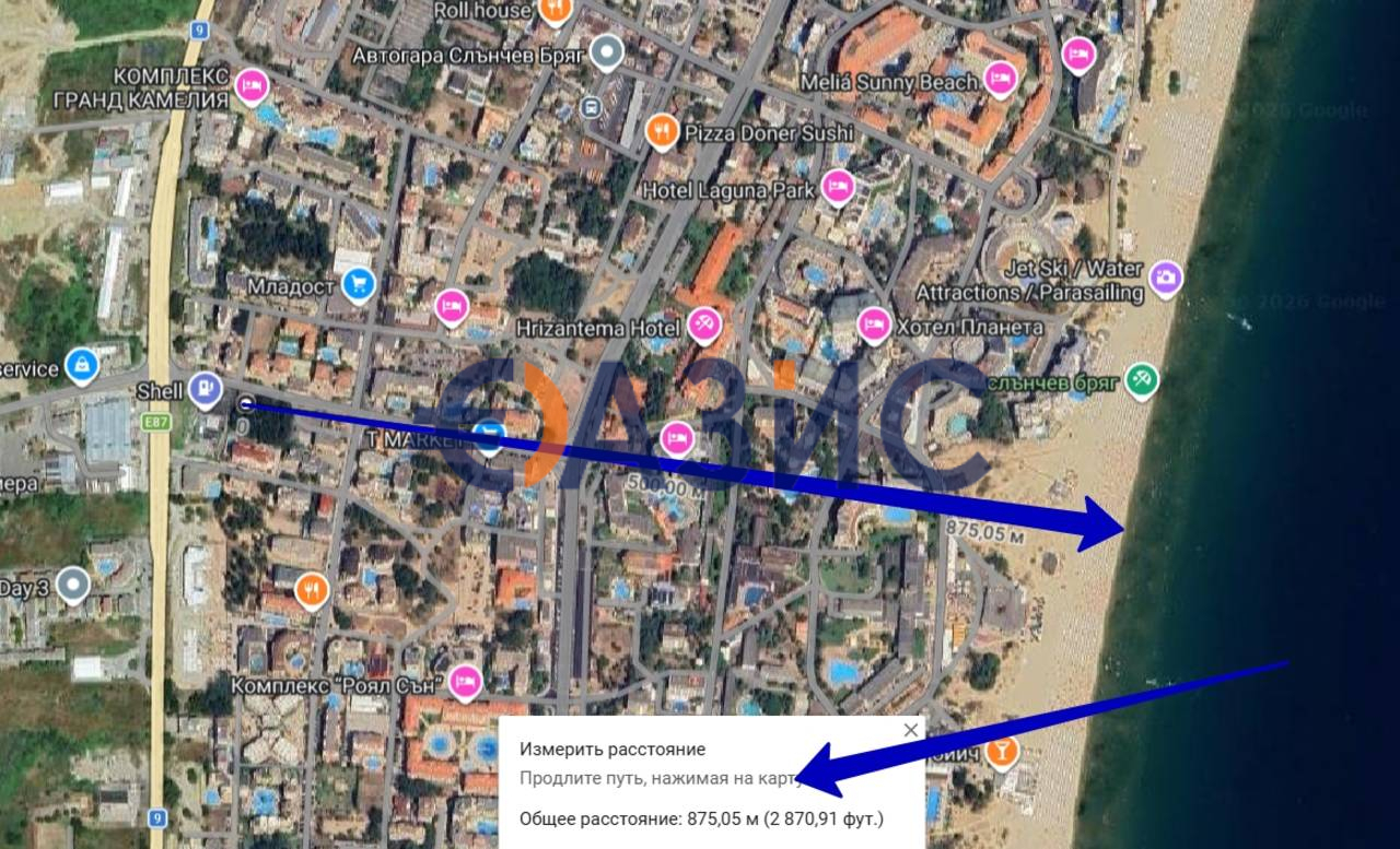 Апартаменты на Солнечном берегу, Болгария, 61 м² - фото 11