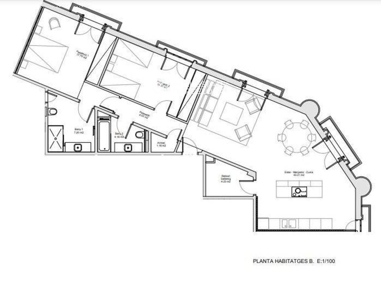 Квартира в Барселоне, Испания, 110 м² - фото 17