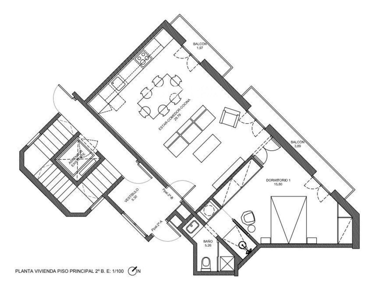 Квартира в Барселоне, Испания, 62 м² - фото 18