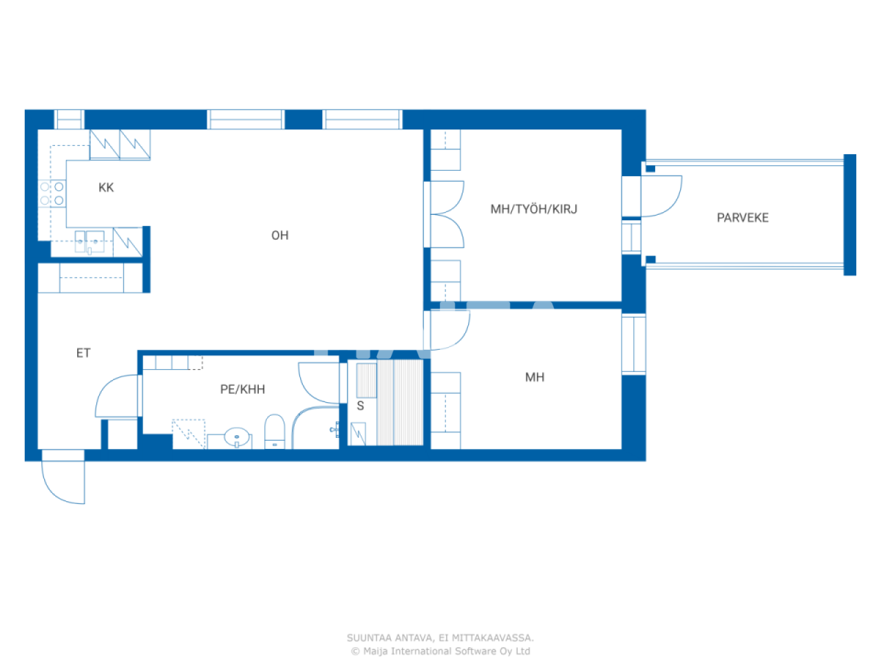 Апартаменты Торнио, Финляндия, 74 м² - фото 2