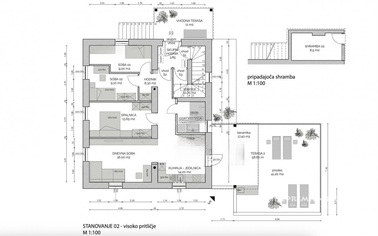 Квартира в Любляне, Словения, 135 м² - фото 13