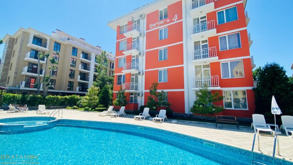 Студия на Солнечном берегу, Болгария, 29 м² - фото 1