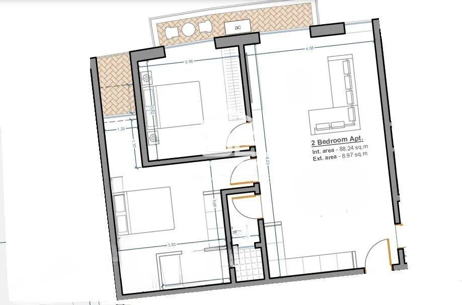 Квартира в Таршине, Мальта, 95 м² - фото 2