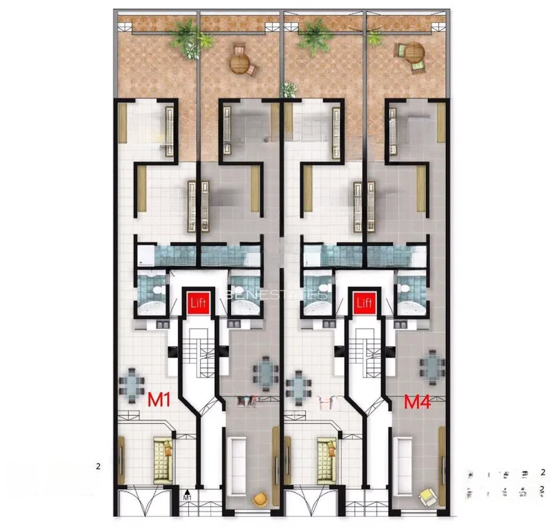 Квартира в Сан-Лоренце, Мальта, 108 м² - фото 2