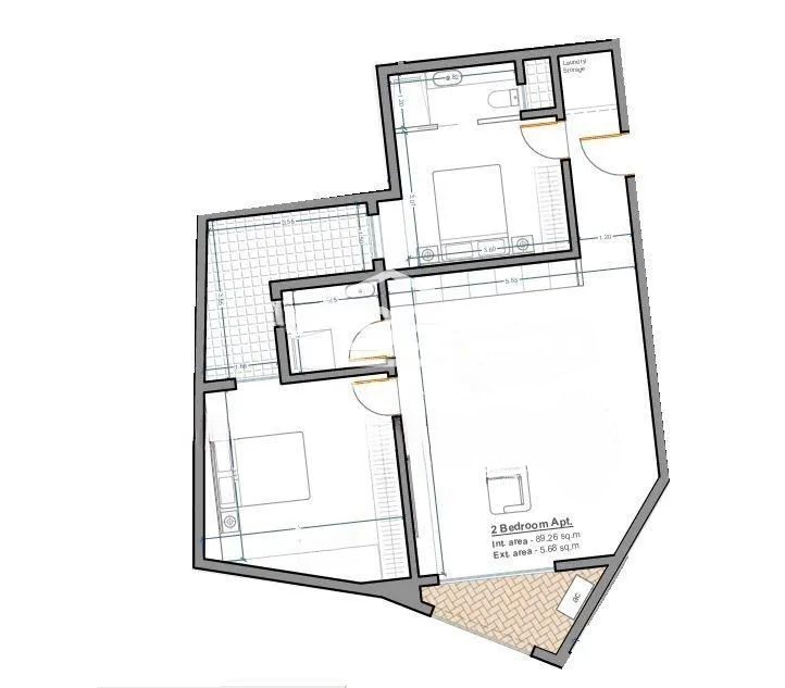 Квартира в Таршине, Мальта, 94 м² - фото 2