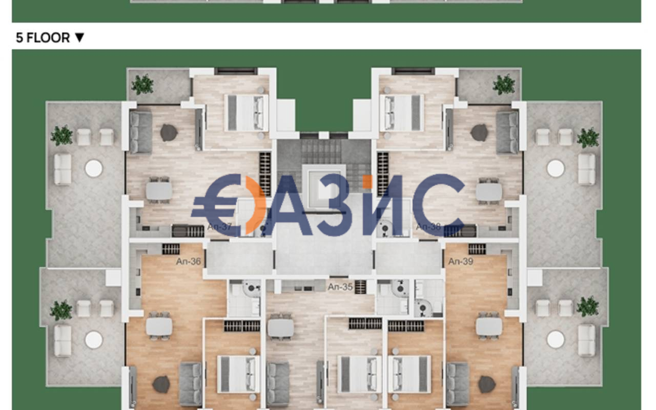 Апартаменты на Солнечном берегу, Болгария, 68.1 м² - фото 15