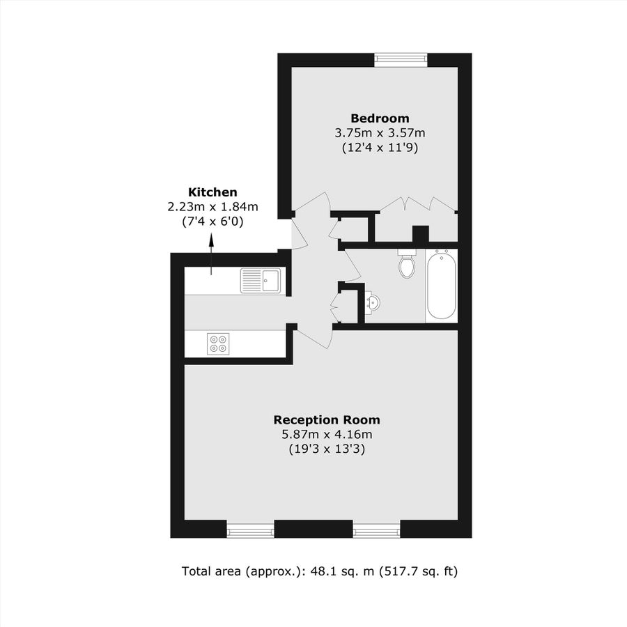Квартира в Лондоне, Великобритания, 48 м² - фото 6