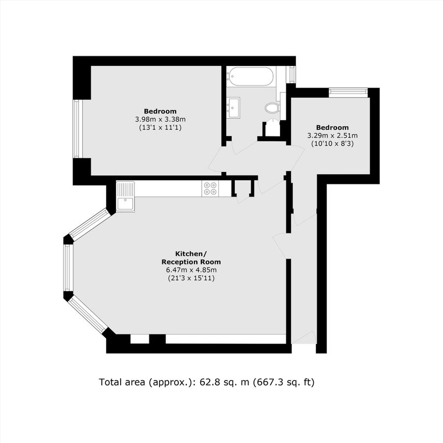 Квартира в Лондоне, Великобритания, 63 м² - фото 6