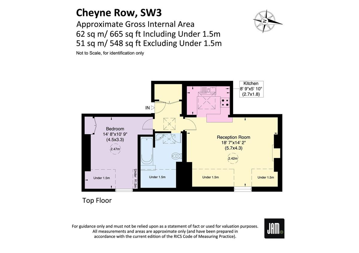 Квартира в Лондоне, Великобритания, 62 м² - фото 7
