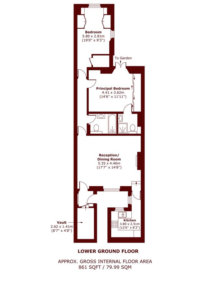 Квартира в Лондоне, Великобритания, 80 м² - фото 9