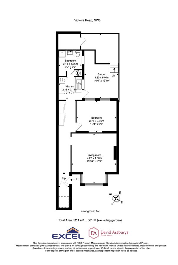 Квартира в Лондоне, Великобритания, 52 м² - фото 10