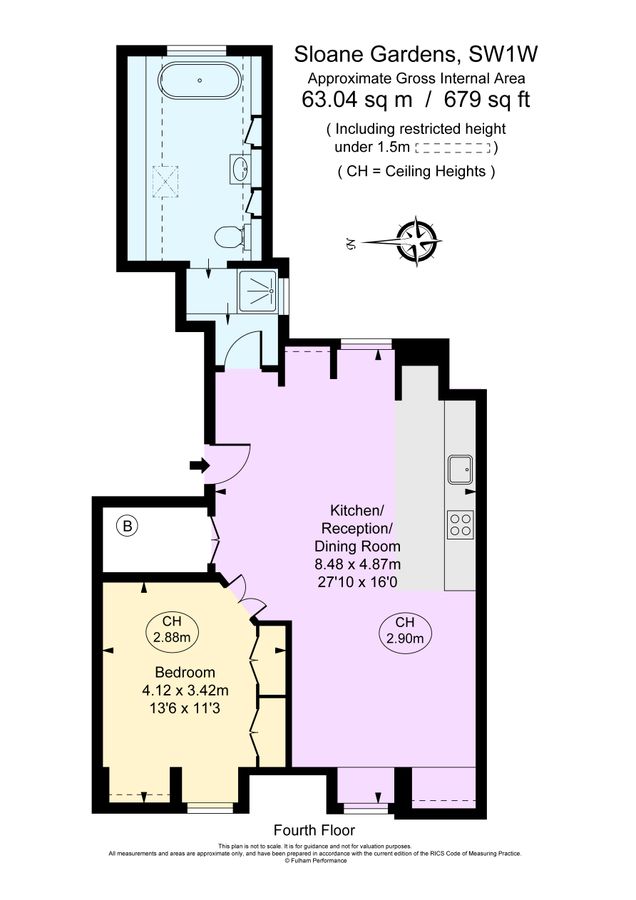 Квартира в Лондоне, Великобритания, 63 м² - фото 11