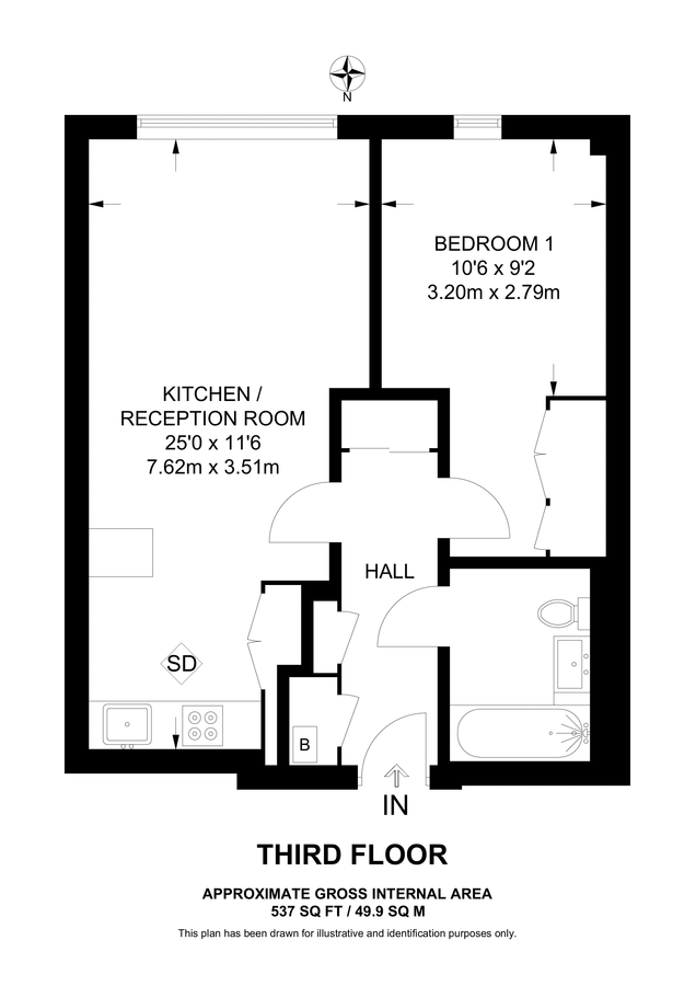 Квартира в Лондоне, Великобритания, 50 м² - фото 11