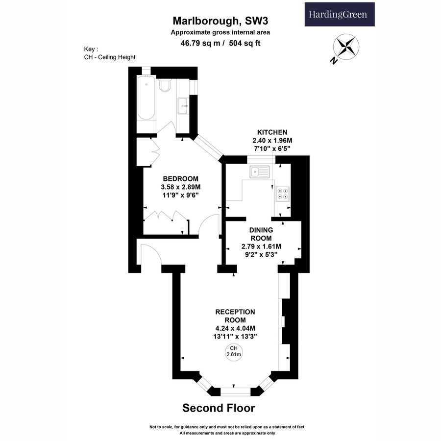 Квартира в Лондоне, Великобритания, 47 м² - фото 12