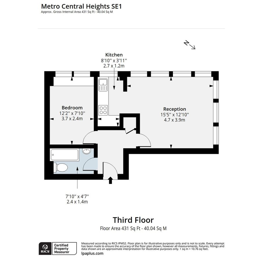 Квартира в Лондоне, Великобритания, 40 м² - фото 12