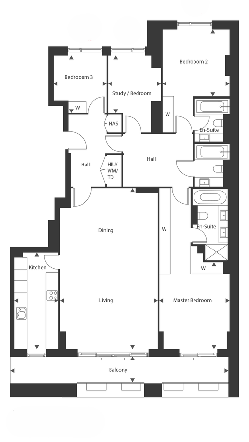 Квартира в Лондоне, Великобритания, 153 м² - фото 13
