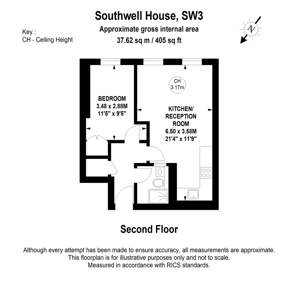 Квартира в Лондоне, Великобритания, 38 м² - фото 14