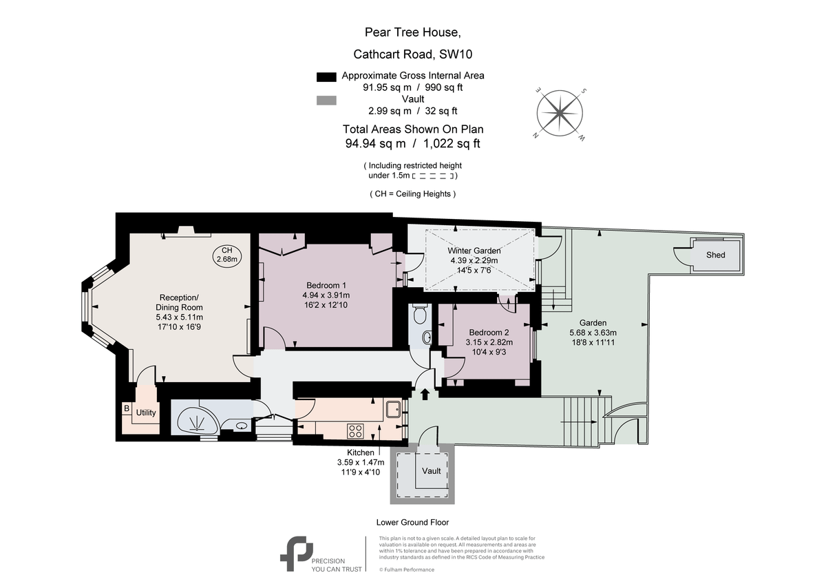 Квартира в Лондоне, Великобритания, 92 м² - фото 16