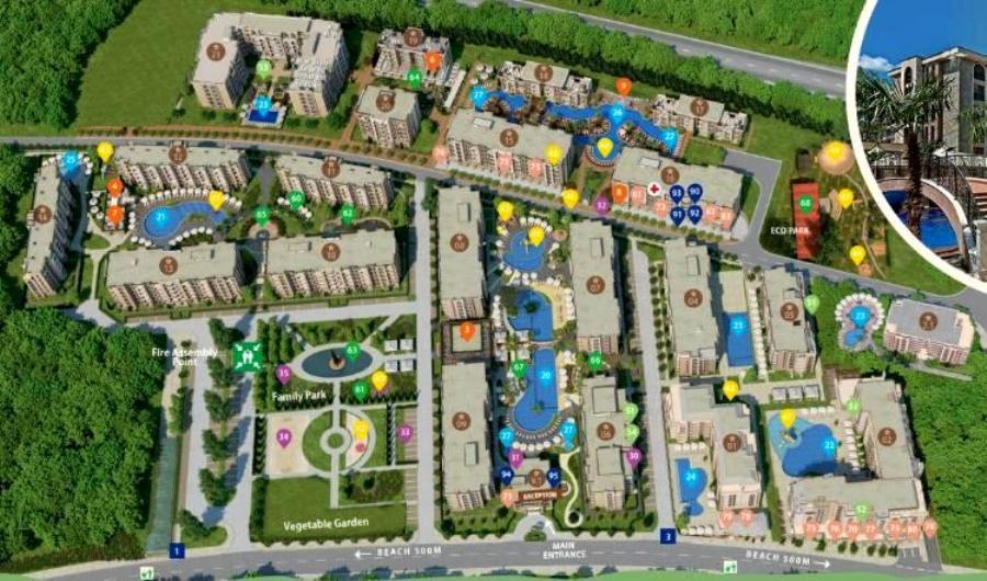 Квартира на Солнечном берегу, Болгария, 60 м² - фото 13