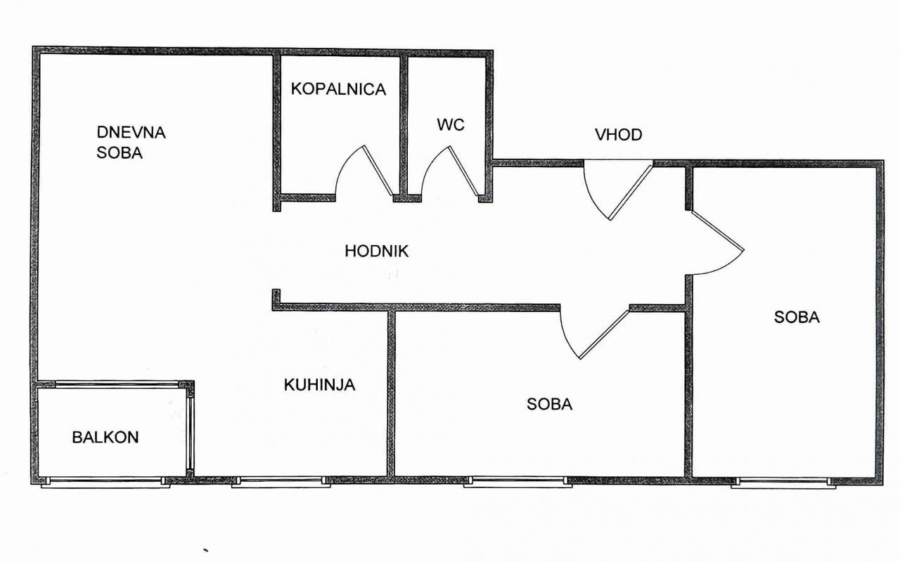 Квартира в Любляне, Словения, 73 м² - фото 1