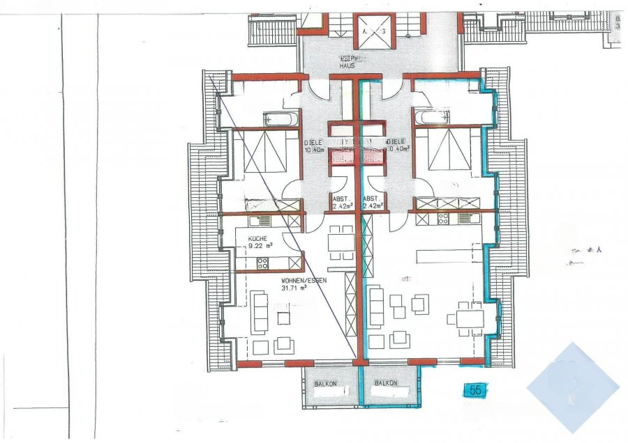 Квартира в Дикирхе, Люксембург, 118 м² - фото 2