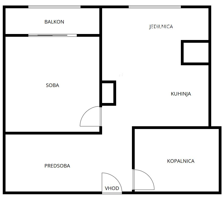Квартира в Любляне, Словения, 47 м² - фото 2
