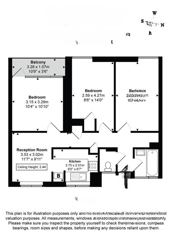Квартира в Лондоне, Великобритания, 63 м² - фото 6
