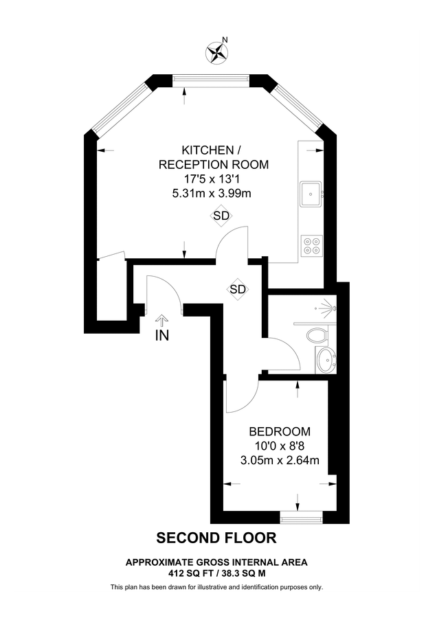 Квартира в Лондоне, Великобритания, 38 м² - фото 7