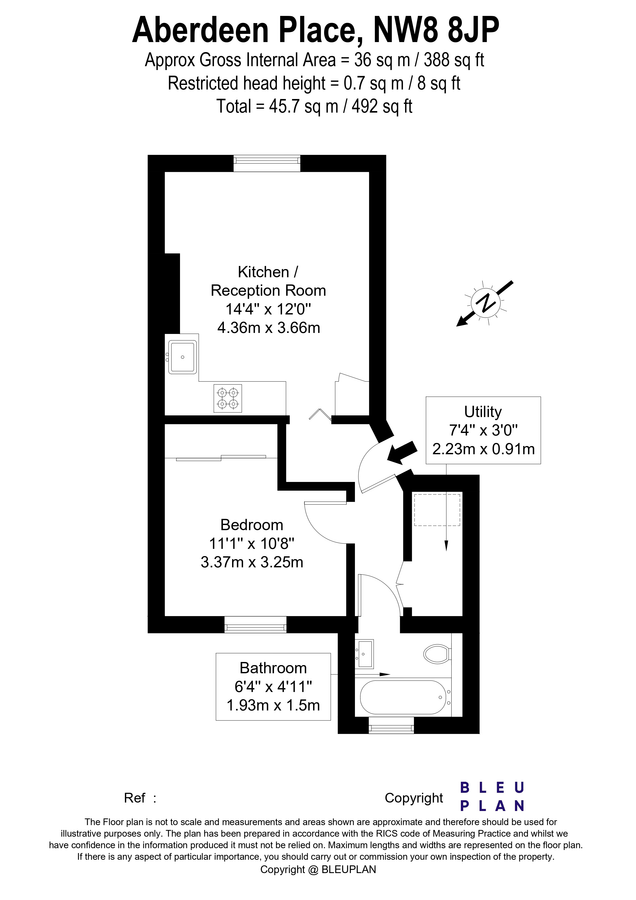 Квартира в Лондоне, Великобритания, 46 м² - фото 7