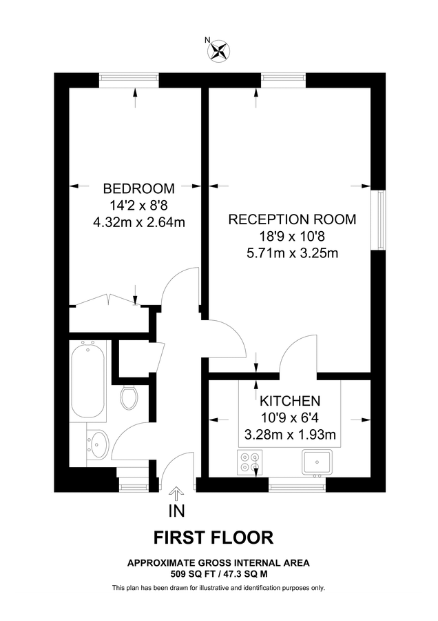 Квартира в Лондоне, Великобритания, 47 м² - фото 7
