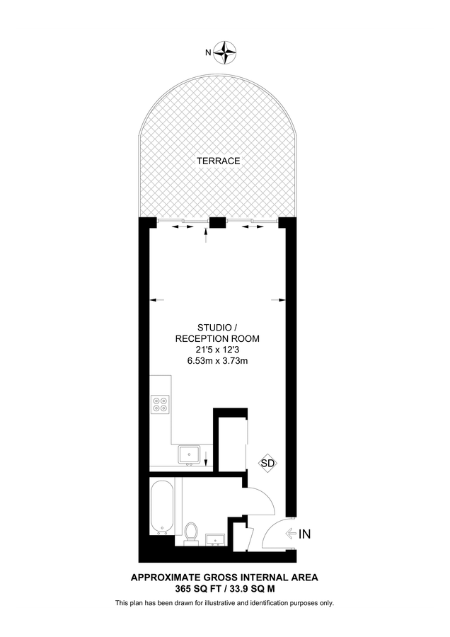 Квартира в Лондоне, Великобритания, 34 м² - фото 8